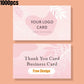 100pcs Custom Business Cards Double Sided Printing Personalized Logo Thank You Cards Wedding Invitation Gift Decorative Cards