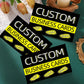 Customized business cards - Adopting the advanced matte finish, and customized thank-you cards are provided.