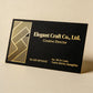 Customized black card, cotton paper, gold foil, high-end business card production, embossed business card