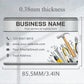 100/200/500 PCS Transparent PVC Business Card Colorful Printing Personalized LOGO Text Thank You Card Free DESIGN 0.38mm
