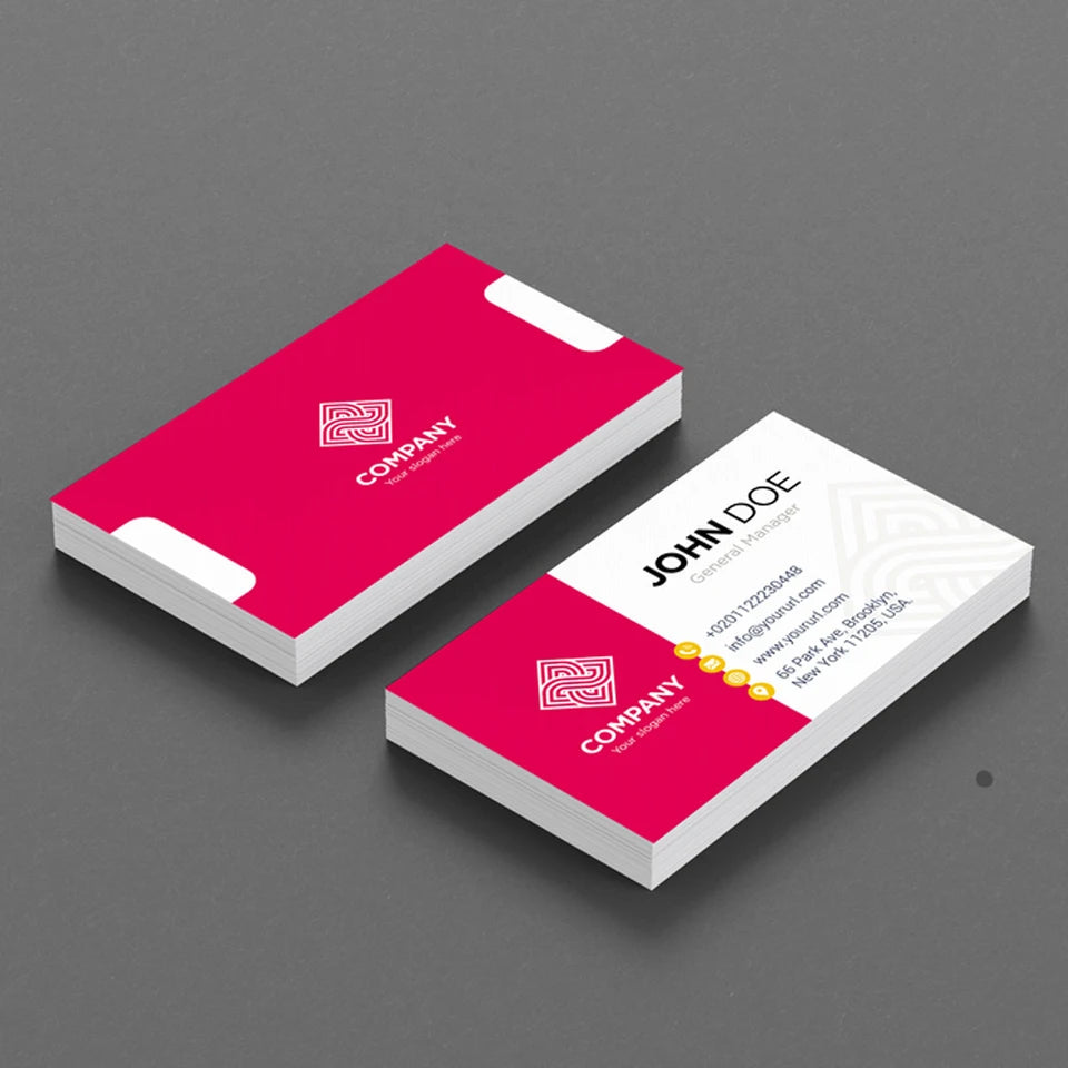 100PCS Custom Logo Business Cards – Double-Sided