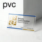 Custom PVC Transparent Business Cards Color Printing Foil Stamped Matte Texture Cards Personalized Custom Printing Business Card