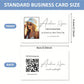 Custom Business Cards Logo Social Media Info Modern Vintage Cute Back To School Office Workers Clients