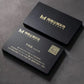 Customized High-End Black Gold Stamped Business Card Production with Creative Thickened Gold Embossed Special Paper Design