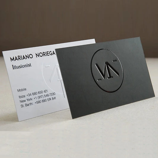 Custom Logo UV Printing Business Card | Luxury Embossed Relief Design, Eco-Friendly Personalized Business & Thank You Card