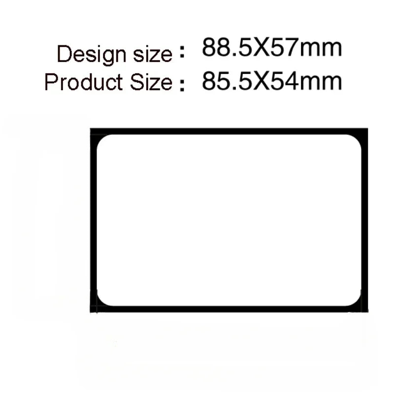 500PCS Transparent PVC Business Cards – Customizable, Durable & Eco-Friendly