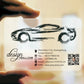 Custom 100PCS 200PCS Transparent Pvc Card Plastic Identity Waterproof For Business Visit Round Corners One Side Add White Ink