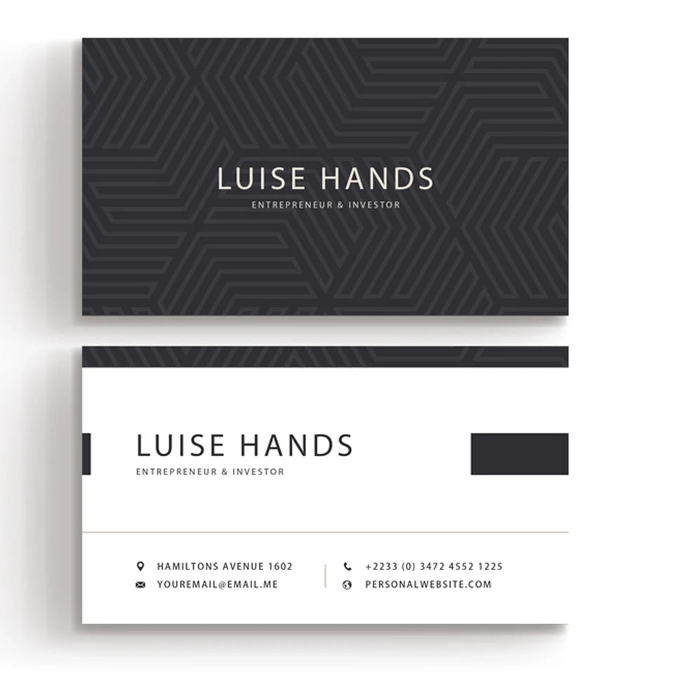 100pcs Custom Business Card Double Side Print Wedding Party Greeting Cards 300gsm Personalize Own Logo For Envelope Letters