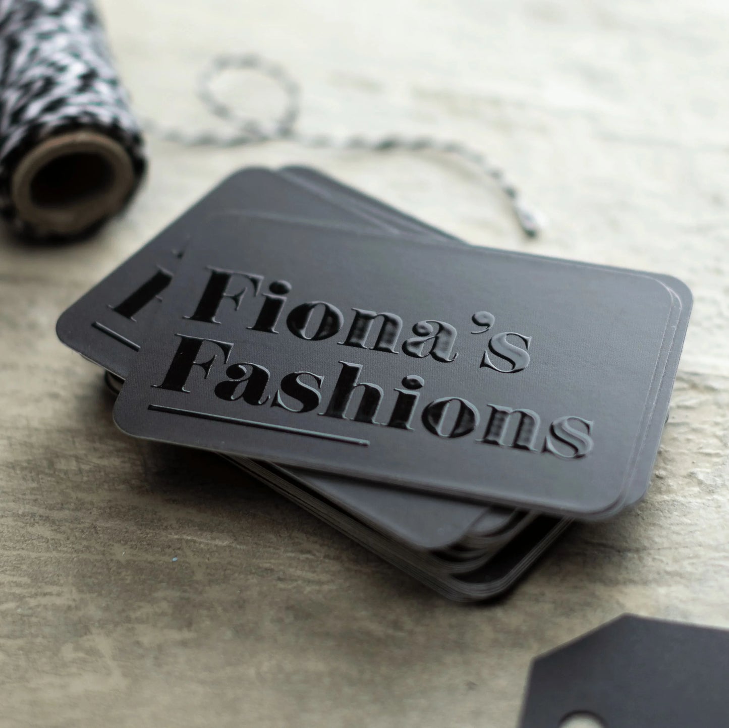Custom Logo UV Printing Business Card | Luxury Embossed Relief Design, Eco-Friendly Personalized Business & Thank You Card