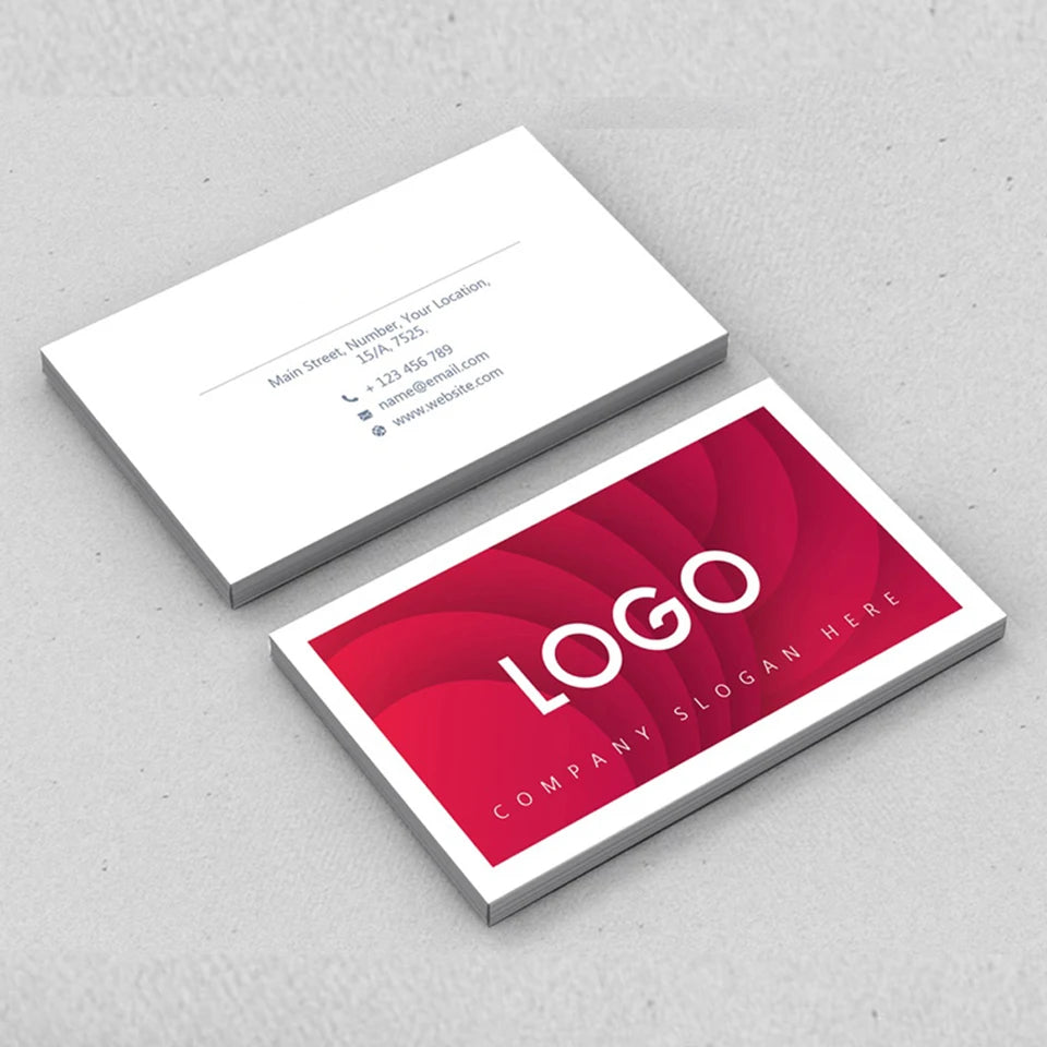100pcs Custom Business Card Printiing Own Logo Design DIY Membership Cards for Boss Manager Leader Company Position Introduction