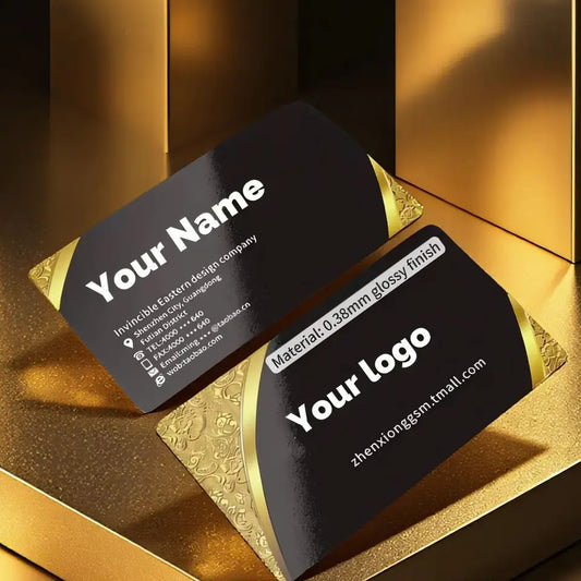 Custom PVC Business Cards Plastic Waterproof Cards Personalized Design Round Corners Glossy Matte Frosted PVC Business Cards