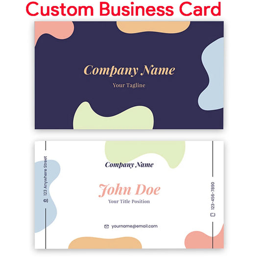 100pcs Custom Business Card Double Side Print Wedding Party Greeting Cards 300gsm Personalize Own Logo For Envelope Letters