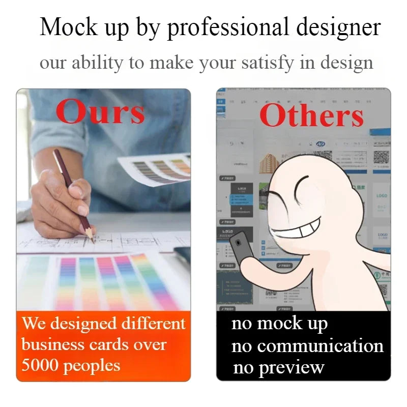 500PCS Transparent PVC Business Cards – Customizable, Durable & Eco-Friendly