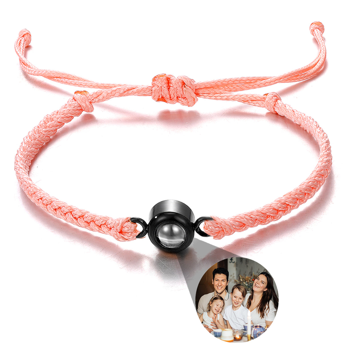 Wholesale Men's Projection Bracelets Stainless Steel Custom Projection Bracelets Woven Photo Bracelets Commemorative Gifts