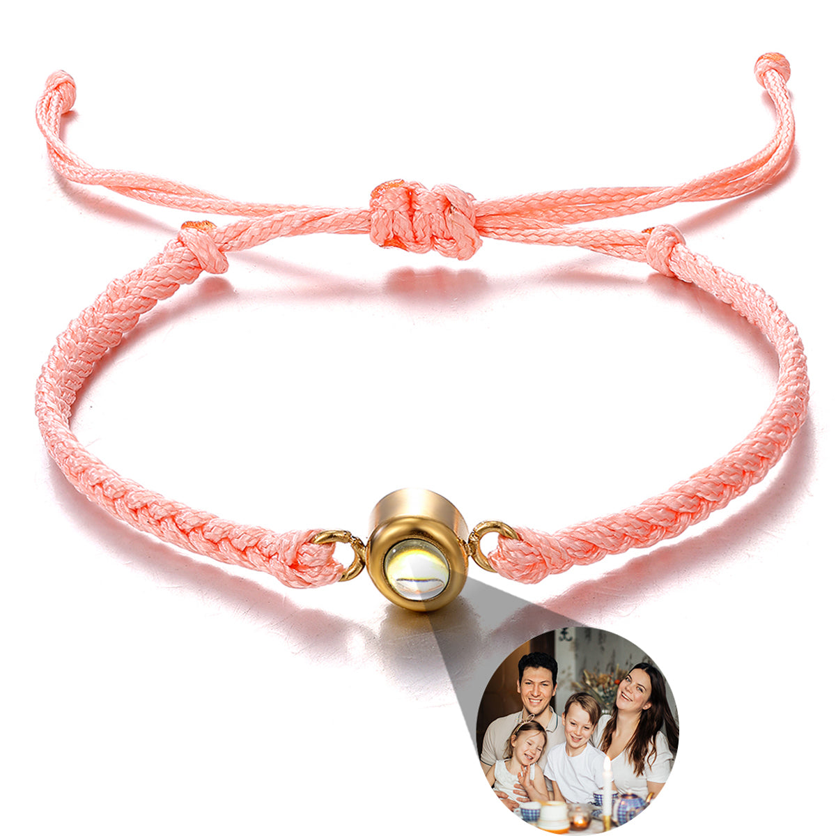 Wholesale Men's Projection Bracelets Stainless Steel Custom Projection Bracelets Woven Photo Bracelets Commemorative Gifts