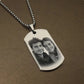 Personalized Custom Photo and Message Necklace Pendant Keychain Dog tag