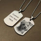 Personalized Custom Photo and Message Necklace Pendant Keychain Dog tag