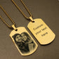 Personalized Custom Photo and Message Necklace Pendant Keychain Dog tag