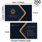 200pcs, Custom Business Cards/Cards, Business Cards, Desktop Business Cards, Thank You Cards, Business Cards, Waterproof Surface