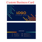 100pcs Custom Business Card Printiing Own Logo Design DIY Membership Cards for Boss Manager Leader Company Position Introduction