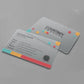 100PCS Custom Transparent PVC Business Card Colorful Printing Personalized LOGO Text Thank You Card Free DESIGN 0.38mm
