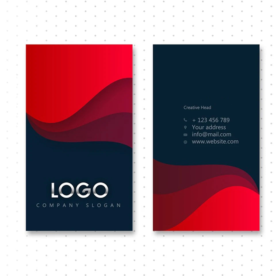 100pcs Custom Business Card Printiing Own Logo Design DIY Membership Cards for Boss Manager Leader Company Position Introduction
