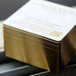 200PCS Customisable Colored Holographic Rainbow Gold Edge Business Card with Foil Logo Visiting Card in Cardboard Material