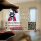 Custom 100PCS 200PCS Transparent Pvc Card Plastic Identity Waterproof For Business Visit Round Corners One Side Add White Ink