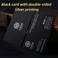 Customized High-End Black Gold Stamped Business Card Production with Creative Thickened Gold Embossed Special Paper Design