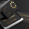 Customized High-End Black Gold Stamped Business Card Production with Creative Thickened Gold Embossed Special Paper Design