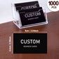 100pcs Customizable Cards, Personalized Business Cards with Acrylic Storage Box, Waterproof Thank You Invitations