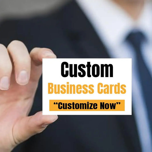 Custom Business Cards Add Photo/LOGO/Text Personalized Business Cards for Small Business 300gsm Matte Paper Front & Back Sides