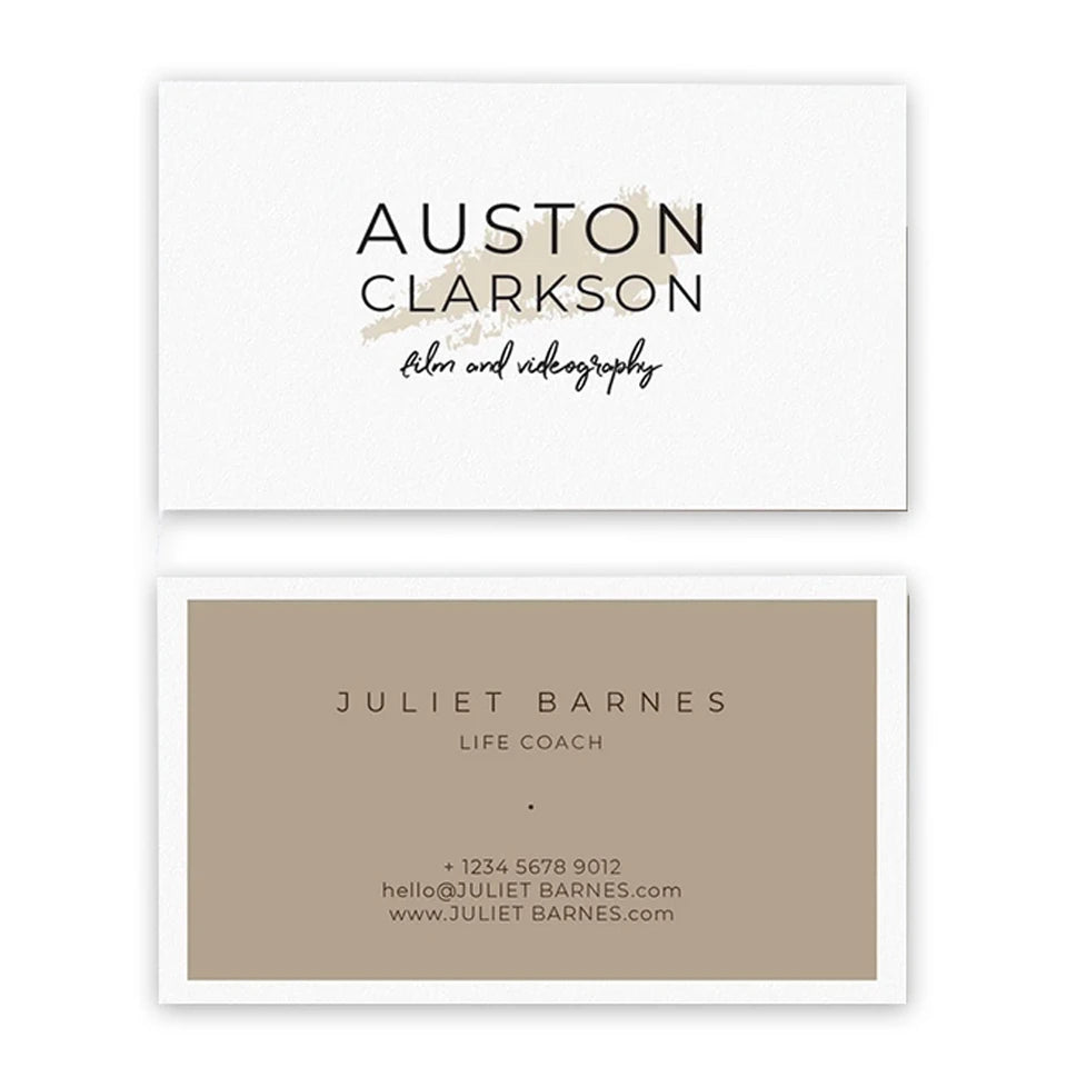 100pcs Custom Business Card Double Side Print Wedding Party Greeting Cards 300gsm Personalize Own Logo For Envelope Letters