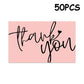 50PCS Small Business Thank You Cards Wedding Gift Card HK02 Design for Gratitude Expressions Business Stationery