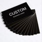100pcs Customizable Cards, Personalized Business Cards with Acrylic Storage Box, Waterproof Thank You Invitations