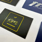Customized logo,Gold foil business card,name cards,gold card,hot stamping logo,Printed cards,thank you card,300g