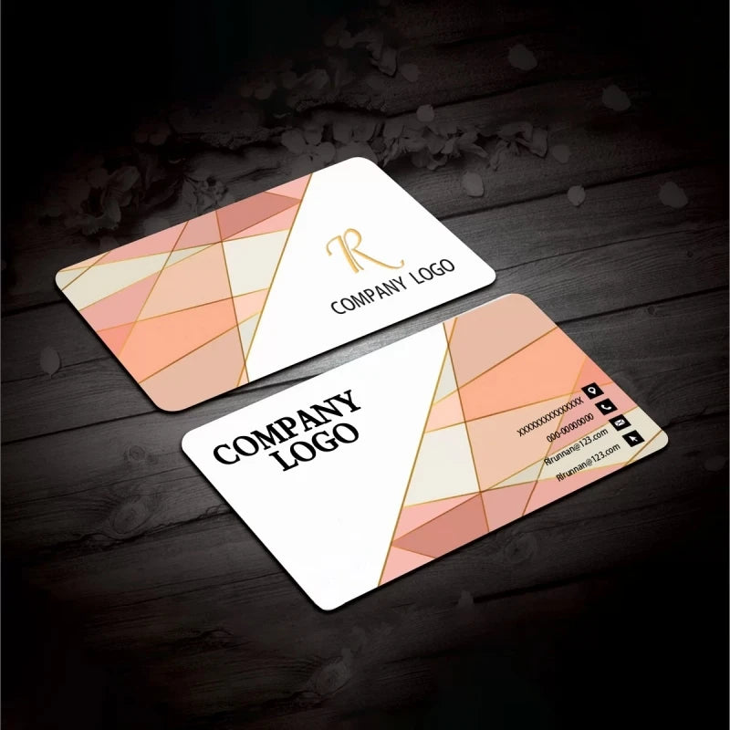 Custom Cards PVC Business Card for Business Personalized Design Waterproof Round Corners Glossy Matte Frosted PVC Business Card