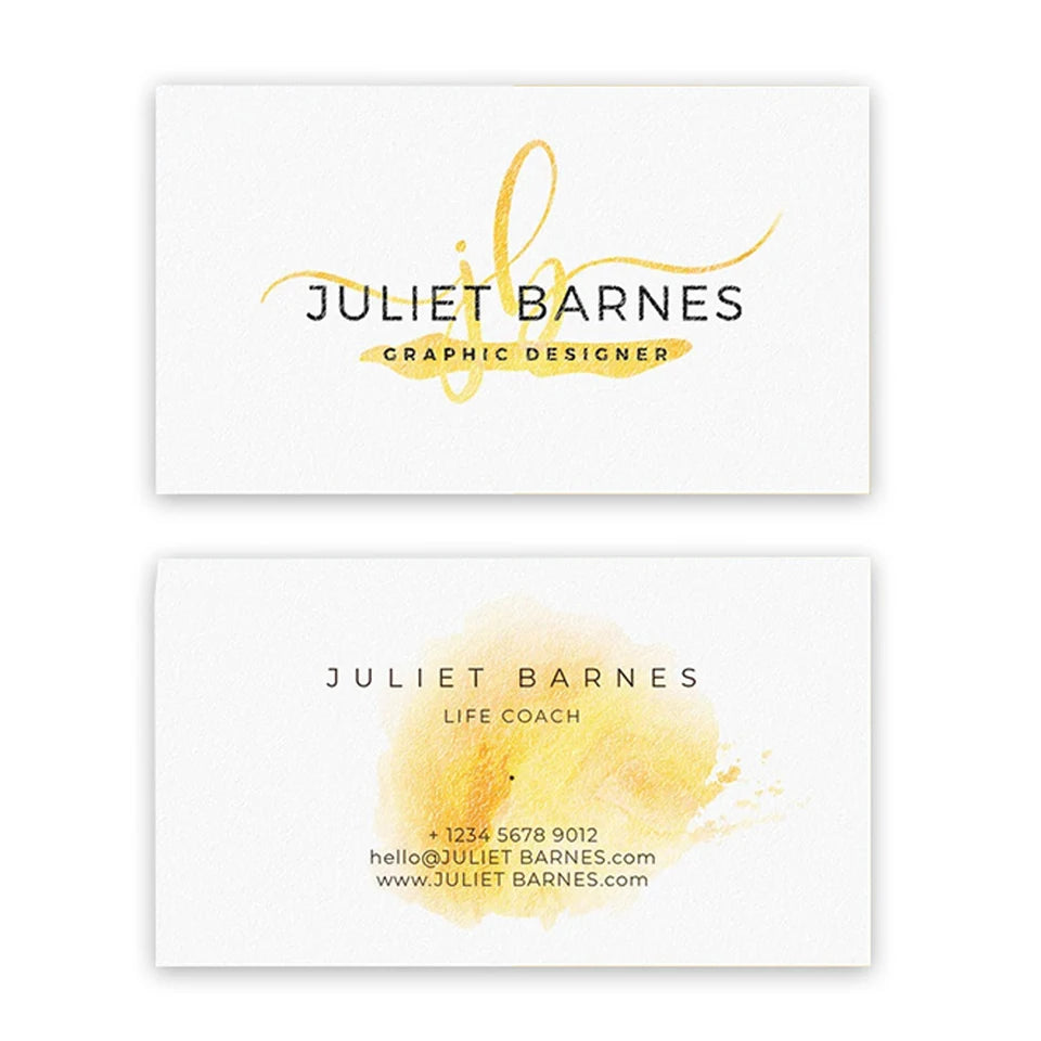 100pcs Custom Business Card Double Side Print Wedding Party Greeting Cards 300gsm Personalize Own Logo For Envelope Letters