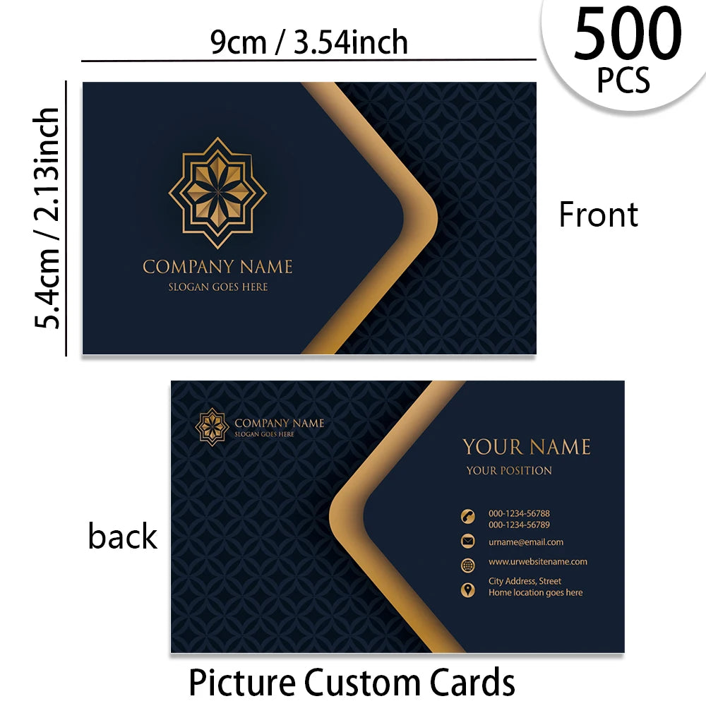 200pcs, Custom Business Cards/Cards, Business Cards, Desktop Business Cards, Thank You Cards, Business Cards, Waterproof Surface