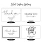 100PCS Personalized Thank You Card with Foil, Customizable Thank You Card for Wedding Thank You Card, Business Thank You Card