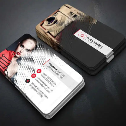 100PCS Custom Logo Business Cards – 300gsm, Double-Sided Full Color Printing, Rounded Corners
