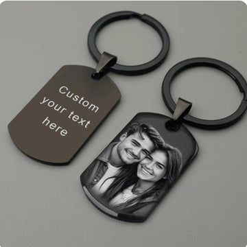 Personalized Photo Keychain Drive Safe,Custom Photo Couple Keychain Gift for Him,Pet Memorial Gifts,Keychains for men women