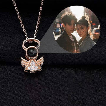 Personalized Angel Projection Necklace