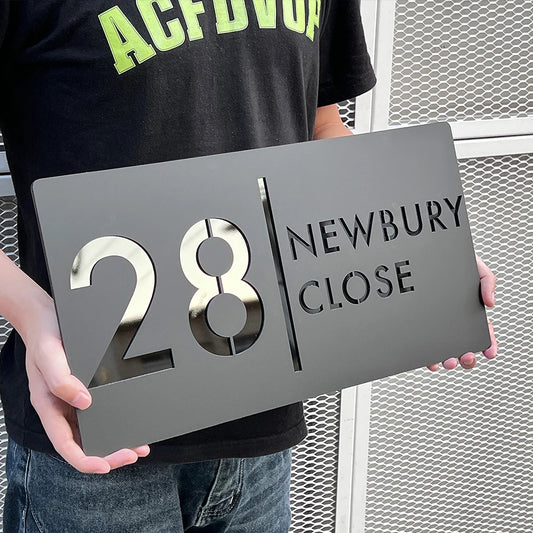 Personalized Exterior House Number Sign 3D Floating Residencial House Number