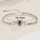 Personalized Projection Photo Bracelet-Heart Pendant