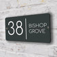 Custom 3D Floating House Number Outdoor Laser Cut Acrylic Matte Modern Door Sign