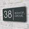 Custom 3D Floating House Number Outdoor Laser Cut Acrylic Matte Modern Door Sign