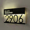 Custom Door Number Signs Modern Street Sign With LED Light & RC