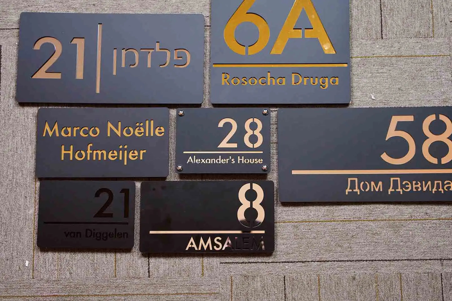 Personalized Exterior House Number Sign 3D Floating Residencial House Number