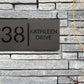 Custom 3D Floating House Number Outdoor Laser Cut Acrylic Matte Modern Door Sign